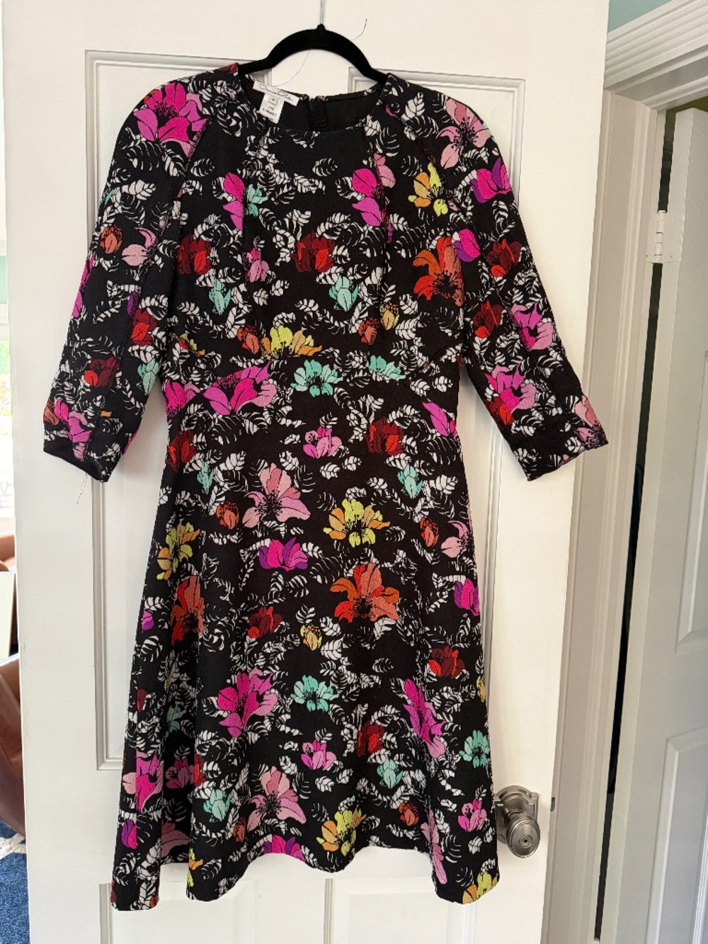 Oscar De La Renta flower print dress